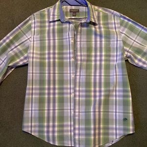 Great looking John Bartlett “consensus” shirt size L no wear to it.